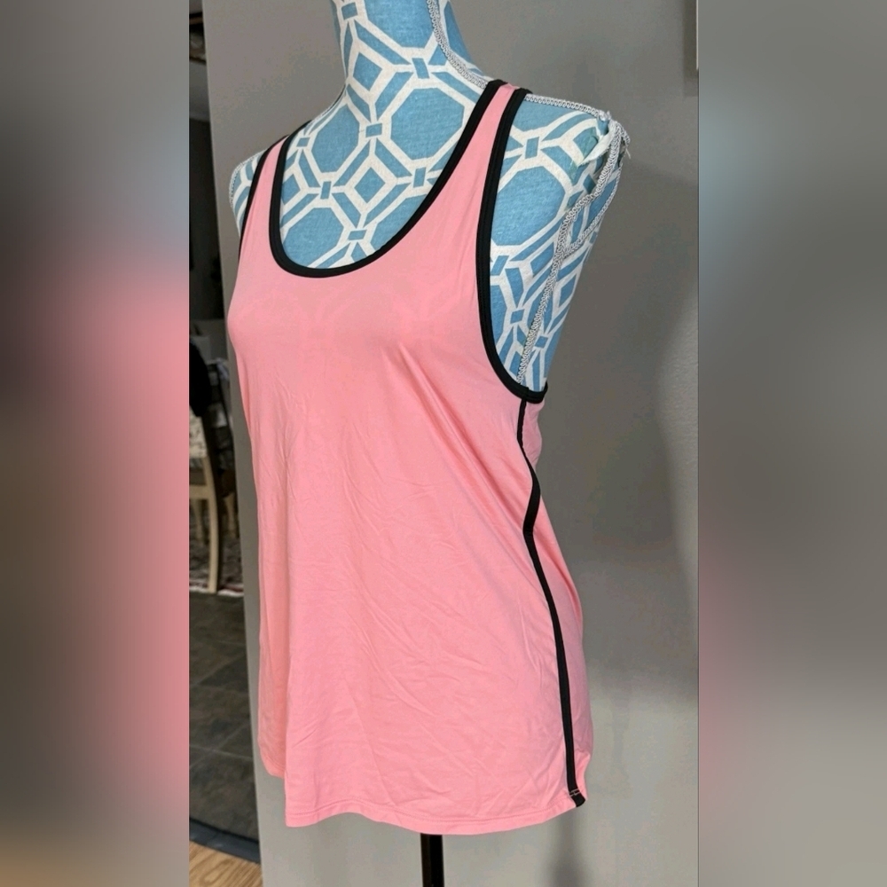 Alo Yoga Women's Orange Sleeveless Yoga Workout Athletic  Tank Top Size S